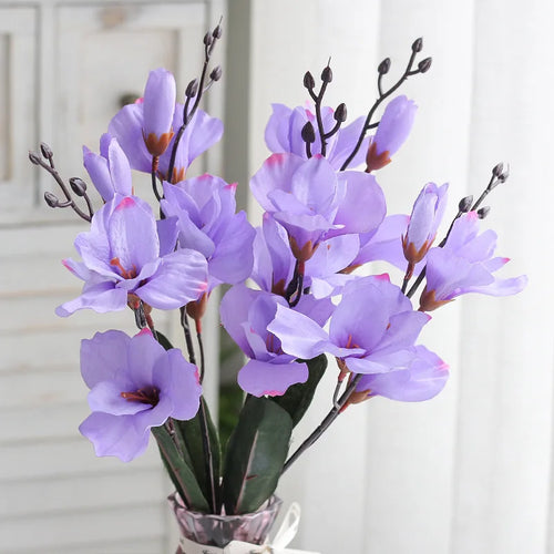 5 fourchettes têtes tangpu magnolia décoration florale mariage - vue 8 sur 10