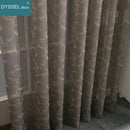 Voilage jacquard floral géométrique style rétro pour salon