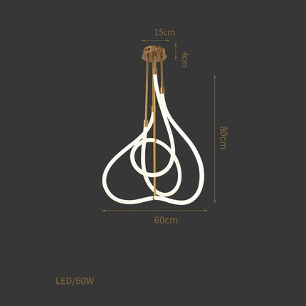 suspension design en forme de notes de musique élégantes - vue 9 sur 22