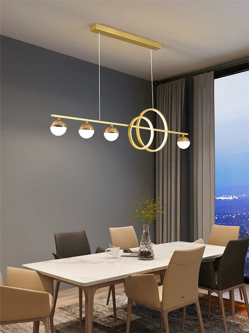 lustre de luxe nordique lumière led moderne créatif - vue 2 sur 13