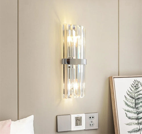 applique murale en cristal de luxe pour décoration intérieure - vue 6 sur 9