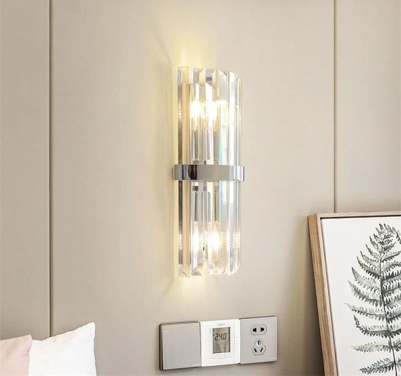 applique murale en cristal de luxe pour décoration intérieure - vue 5 sur 9