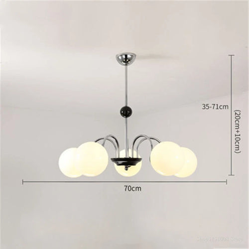 lustre moderne led décoration nordique éclairage intérieur - vue 15 sur 16