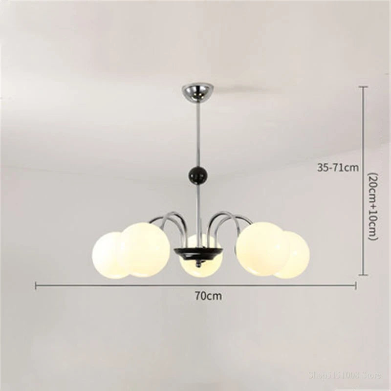 lustre moderne led décoration nordique éclairage intérieur - vue 14 sur 16