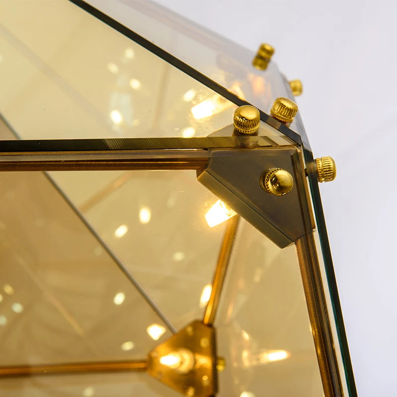 suspension luxueuse en verre de style moderne - vue 6 sur 10