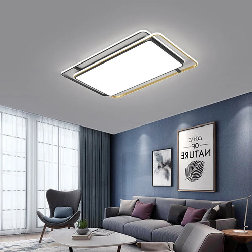 plafonnier led géométrie créative simplicité élégance éclairage intérieur - vue 3 sur 11
