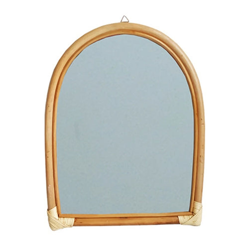 miroir mural suspendu en rotin pour un maquillage pratique - vue 15 sur 14