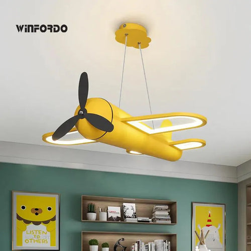 Lustre Led moderne en forme d'avion - vue 2 sur 8
