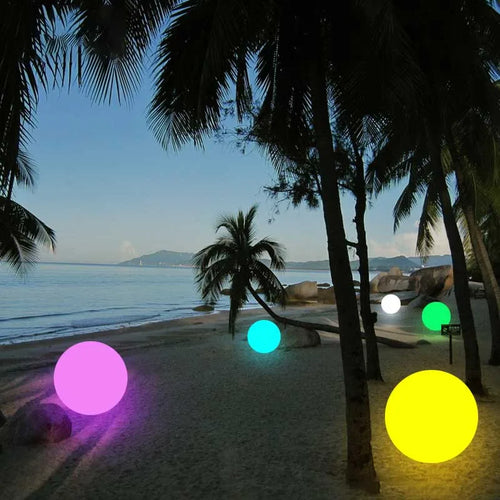 Lampe LED étanche boule de jardin lumière paysage éclairage déco jardin exterieur fête extérieure mariage bar piscina lampes de pelouse flottantes - vue 7 sur 6