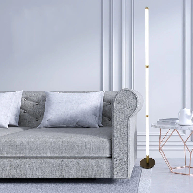lampadaire d'angle moderne démontable avec lumière sur pied - vue 5 sur 15