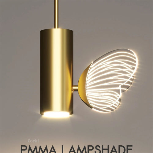 suspension en cristal papillon pour décoration élégante - vue 5 sur 8