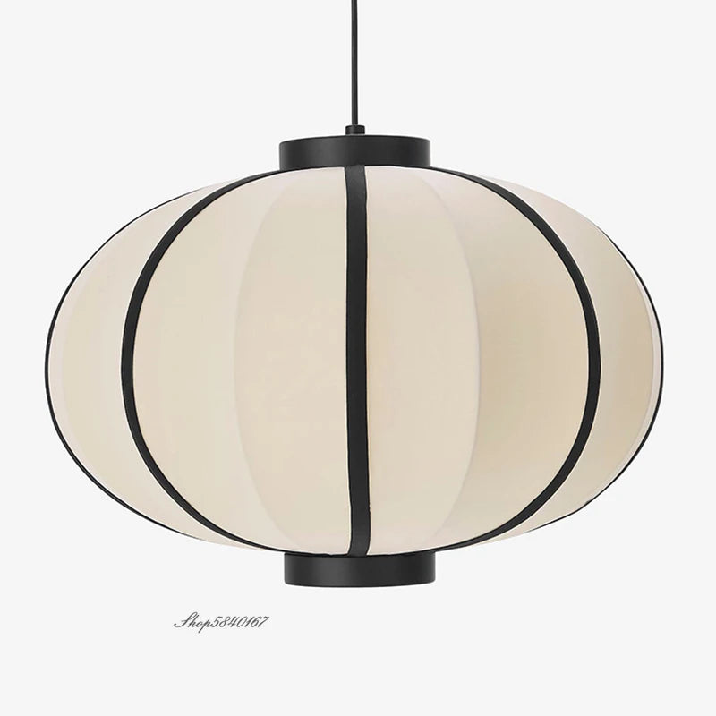 suspension tissu nordique concepteur Simple lampe à main cuisine luminaire salon salle à manger - vue 4 sur 10