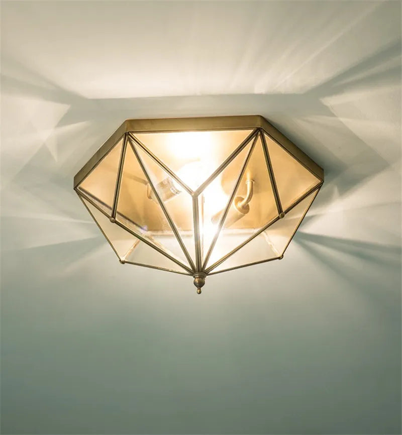 plafonnier vintage élégant pour intérieur moderne et chaleureux - vue 4 sur 6