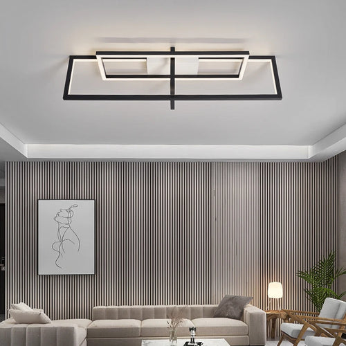 lustre moderne à led minimaliste en acrylique pour plafond - vue 6 sur 6