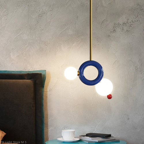 suspension moderne minimaliste en résine gourde - vue 3 sur 9