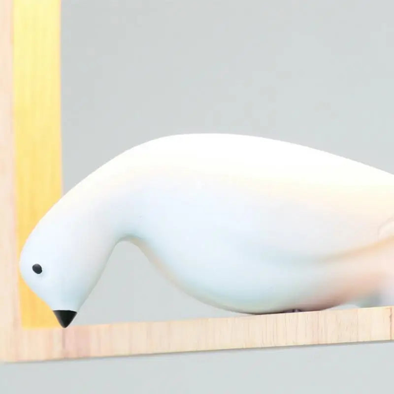 lustre en bois nordique créatif pour oiseaux chaleureux et romantique - vue 4 sur 6
