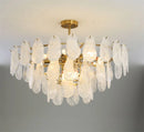 lustre en verre de luxe pour éclairage créatif et décoratif