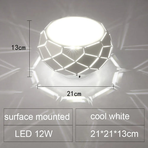 plafonnier led moderne avec gradation et trois variantes de lumière - vue 10 sur 18
