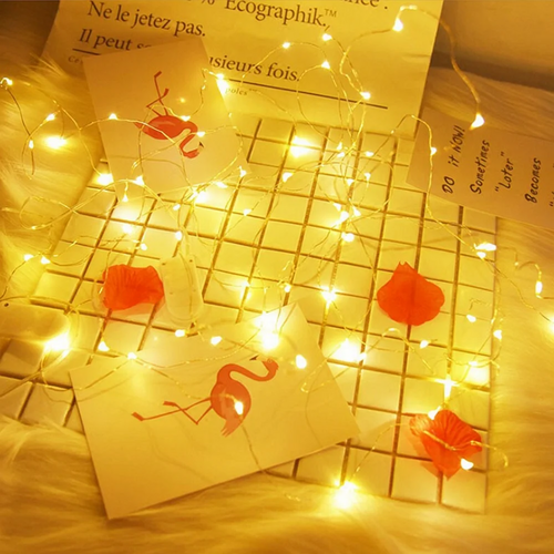 guirlande lumineuse à led en fil de cuivre pour célébrations et décorations - vue 2 sur 18