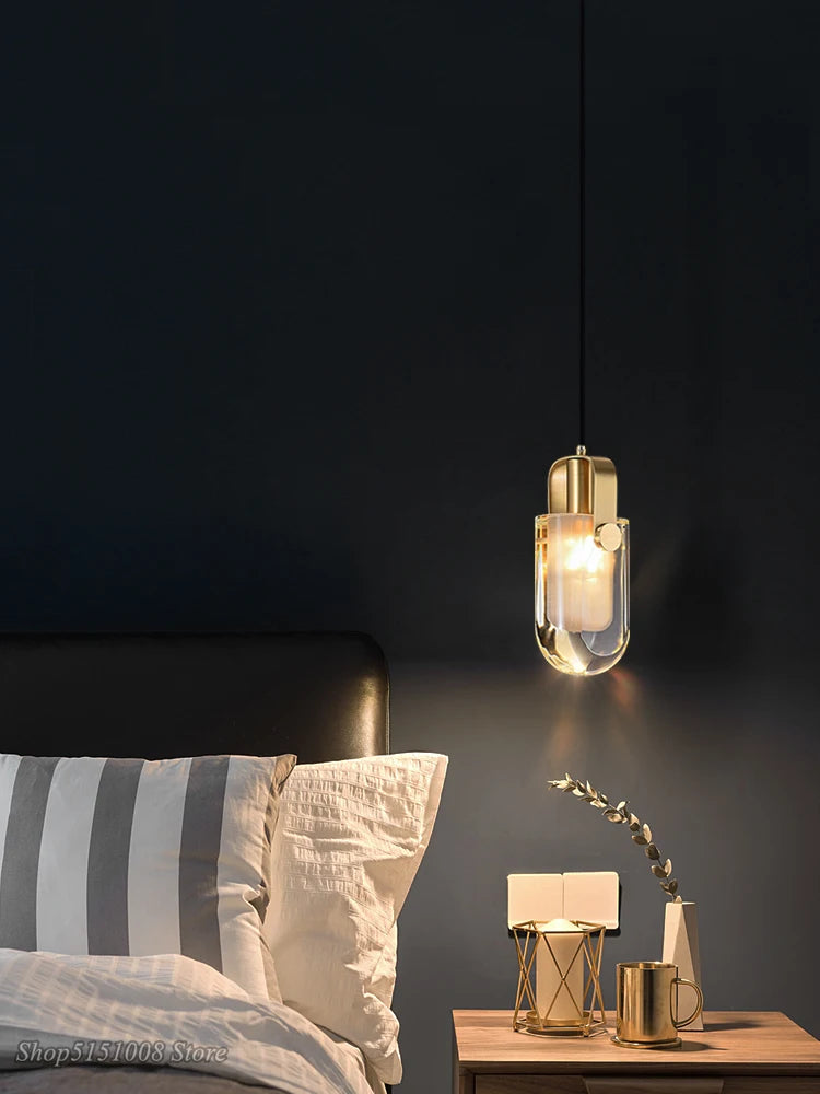 lampes suspendues en cristal nordique pour restaurant de luxe - vue 4 sur 7