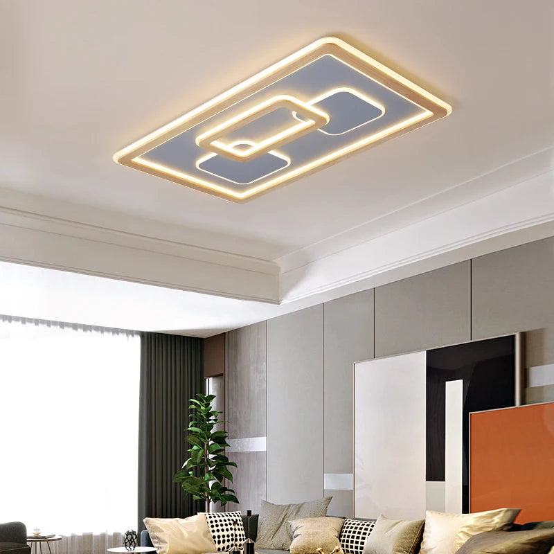 plafonniers led modernes à luminosité réglable pour décoration - vue 3 sur 11