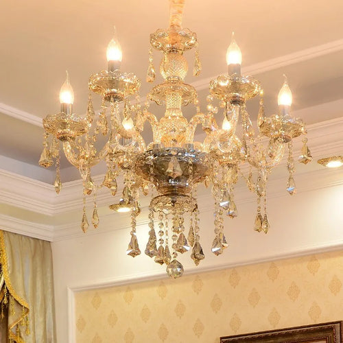 lustre en cristal lumineux pour décoration moderne élégante - vue 2 sur 13