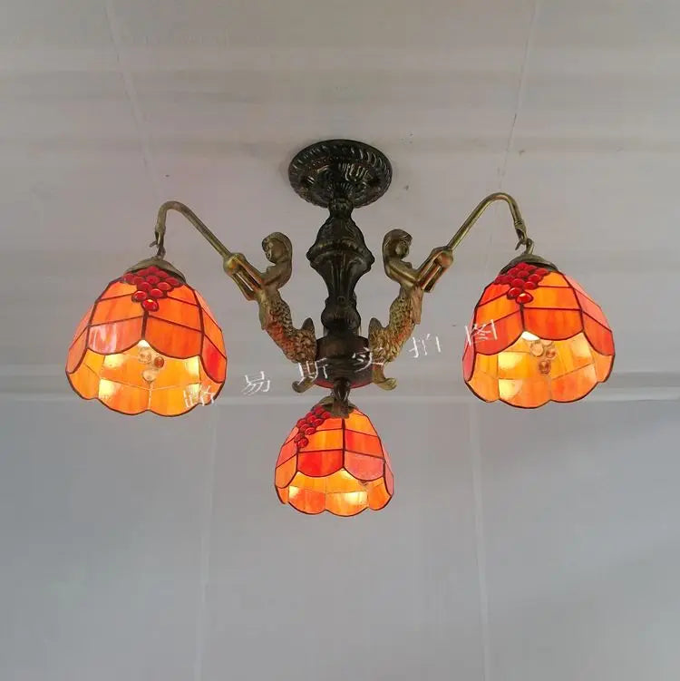 lustre méditerranéen tiffany sirène pour intérieur créatif - vue 4 sur 17