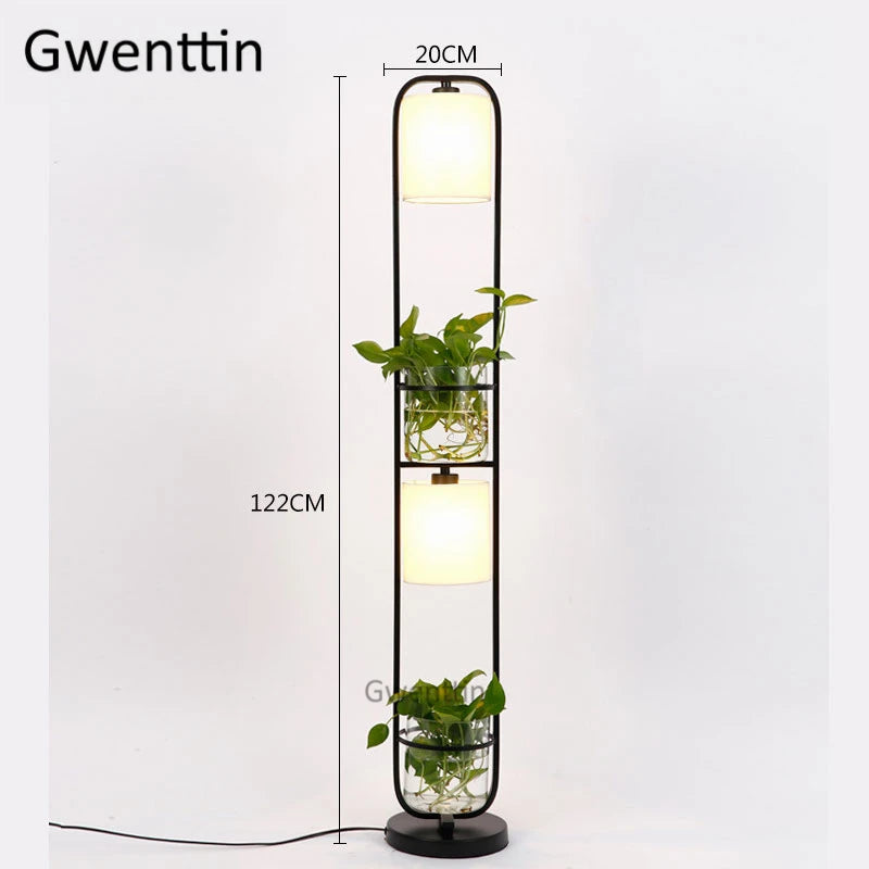 lampadaire moderne à led en verre pour décoration intérieure - vue 6 sur 8