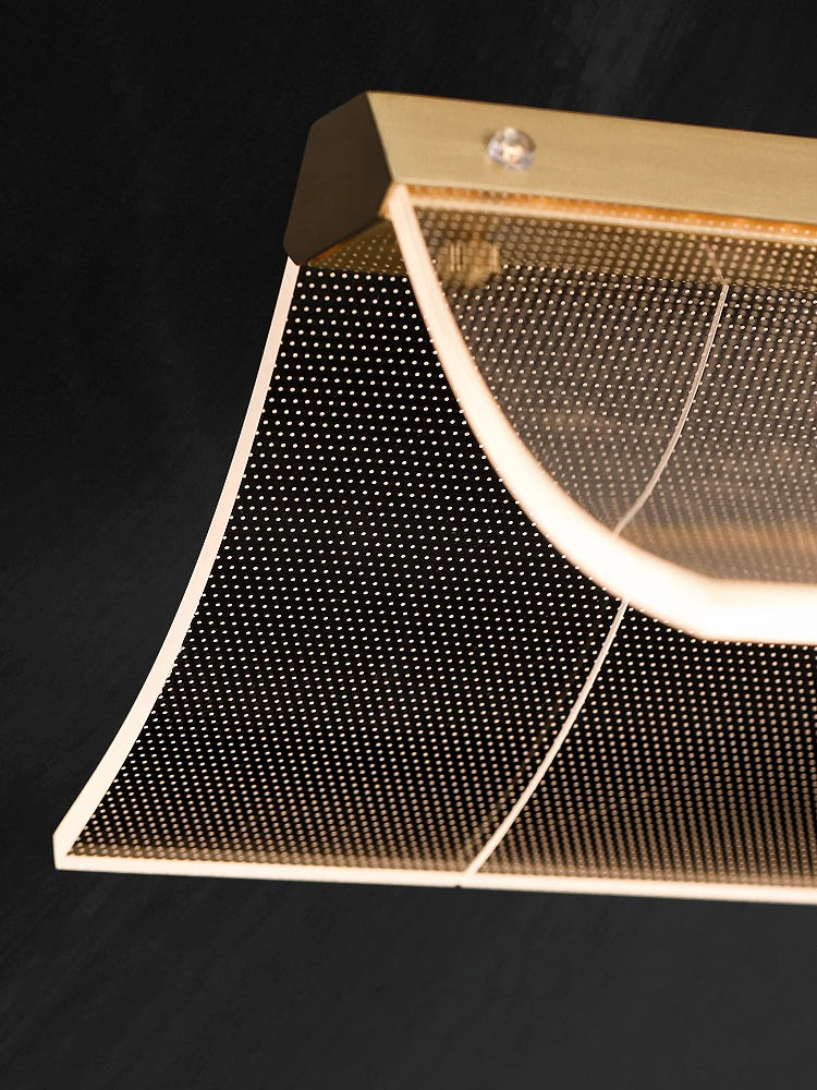 suspension moderne en cuivre pour éclairage intérieur - vue 4 sur 7