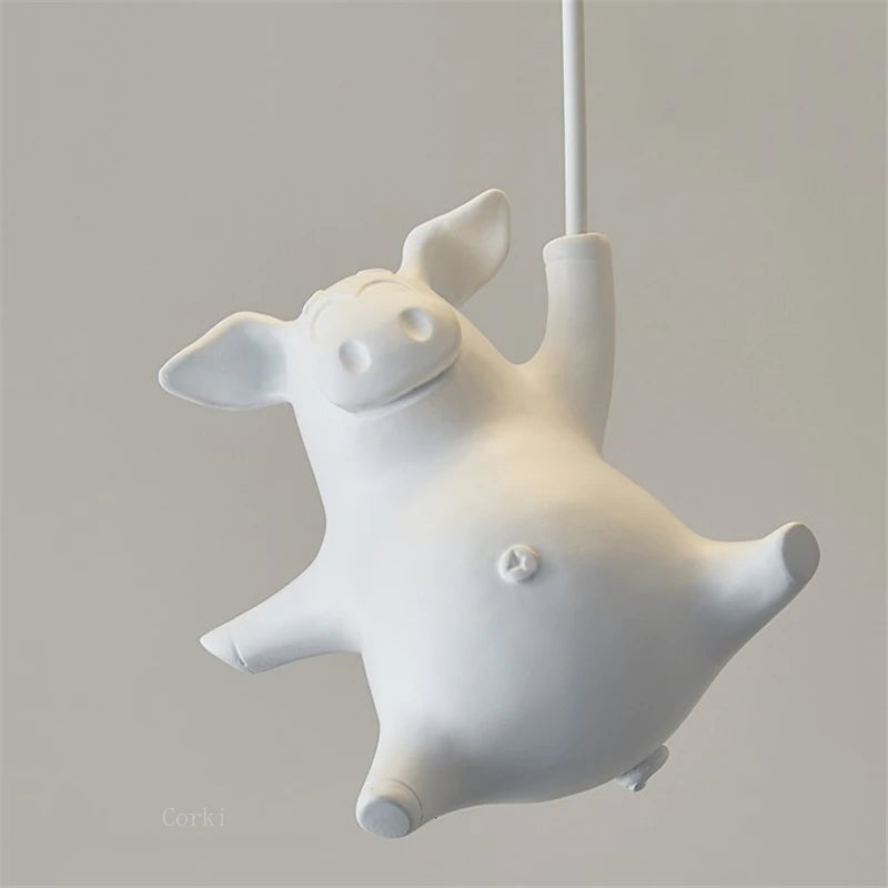 plafonnier led cochon volant pour décoration enfants - vue 5 sur 16