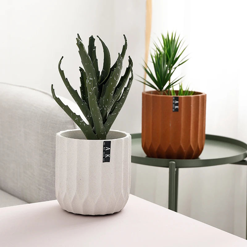moule silicone pot fleurs créatif style nordique jardinage cylindrique - vue 3 sur 9