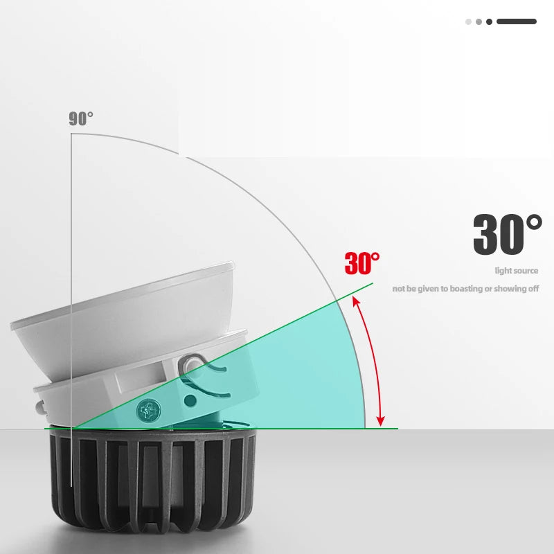 spot carré en surface anti-éblouissement cri élevé luminaire principal - vue 4 sur 4