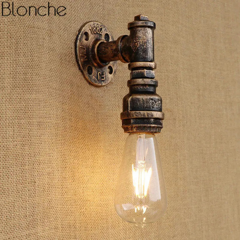 applique murale rétro en fer style industriel pour décoration intérieure - vue 5 sur 8