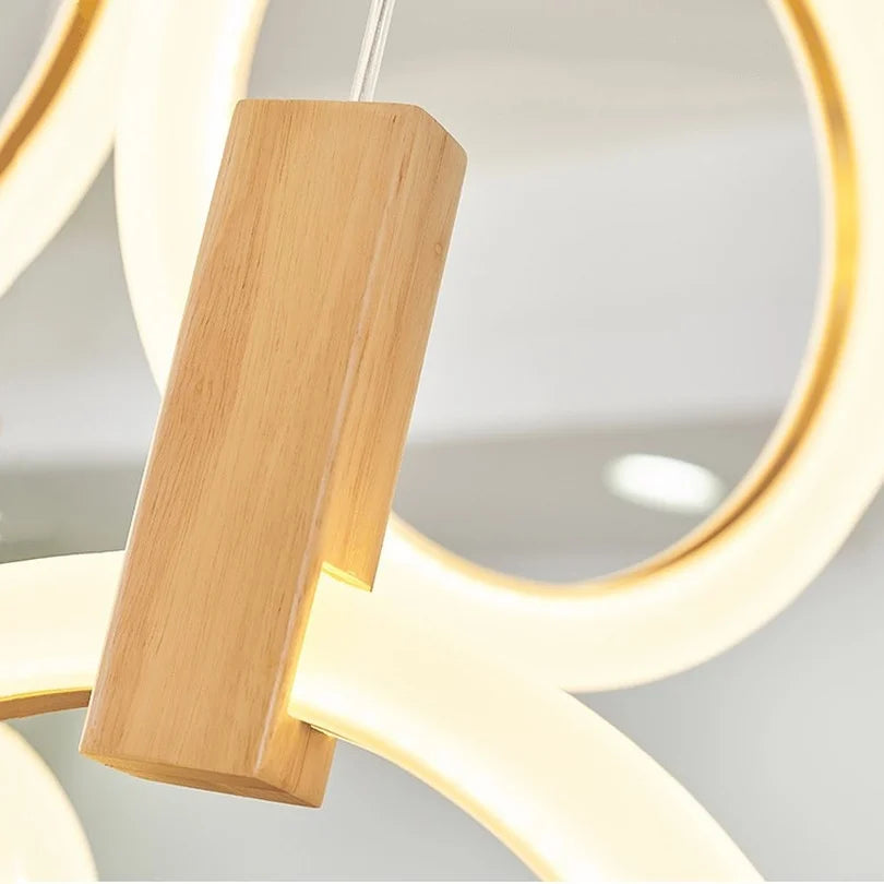 lustre led suspendu style loft pour escalier - vue 6 sur 17