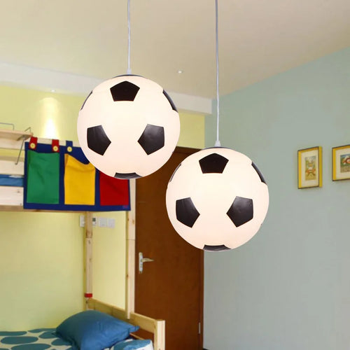 té enfants suspension lumières pour chambre enfants Football basket-ball lampes suspendues chambre luminaire moderne mignon décoration - vue 2 sur 4
