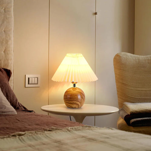 lampe de chevet moderne en céramique pour bureau et veilleuse créative - vue 5 sur 18