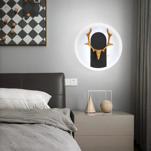 applique murale led moderne en fer et acrylique décorative - vue 3 sur 10