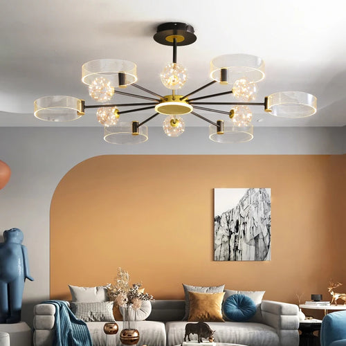 lustre led design pour intérieur moderne et élégant - vue 3 sur 10