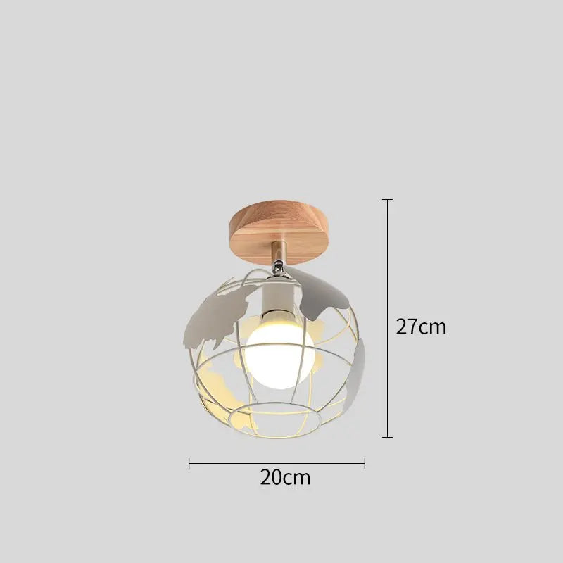 plafonnier led nordique moderne simple en fer triangle - vue 13 sur 18