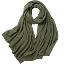 Echarpe cachemire maille elegante hivernale avec franges
