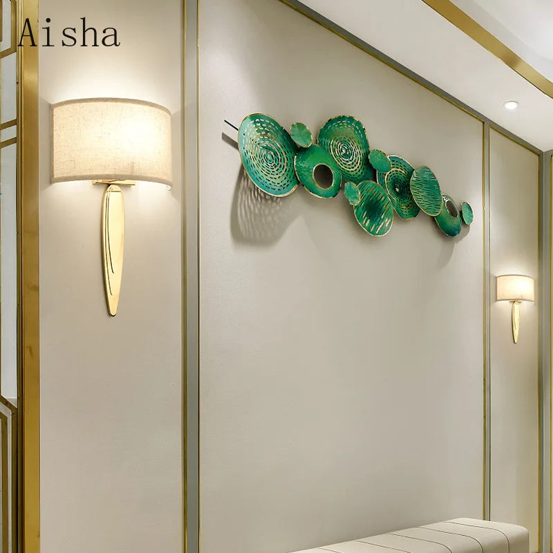 applique murale en tissu pour éclairage décoratif design moderne - vue 3 sur 10