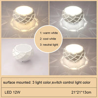 Plafonnier LED moderne simplicité 5W 12W
