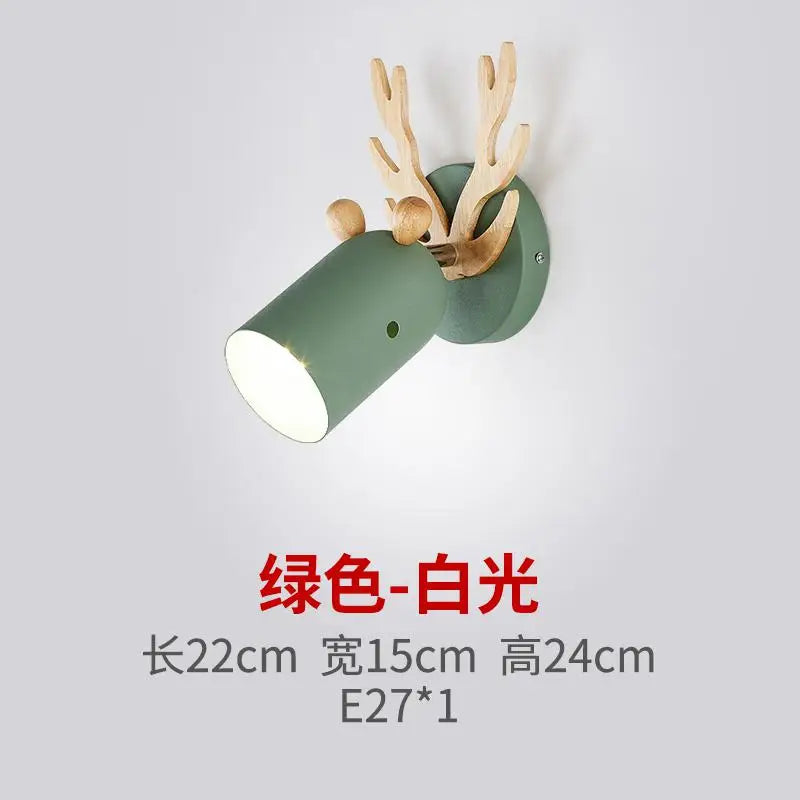 applique murale en bois de cerf design nordique pour intérieur enfant - vue 8 sur 9