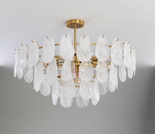 lustre en verre de luxe pour éclairage créatif et décoratif - vue 3 sur 14