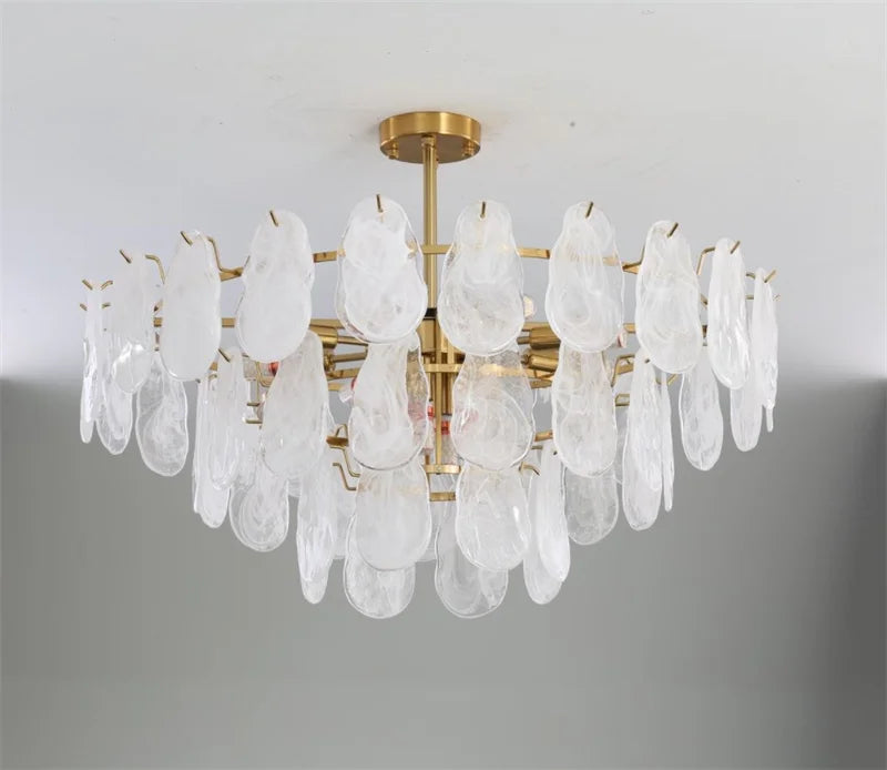 lustre en verre de luxe pour éclairage créatif et décoratif - vue 3 sur 14