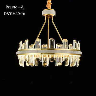 lustre en cristal rond design postmoderne pour un intérieur créatif - vue 15 sur 15