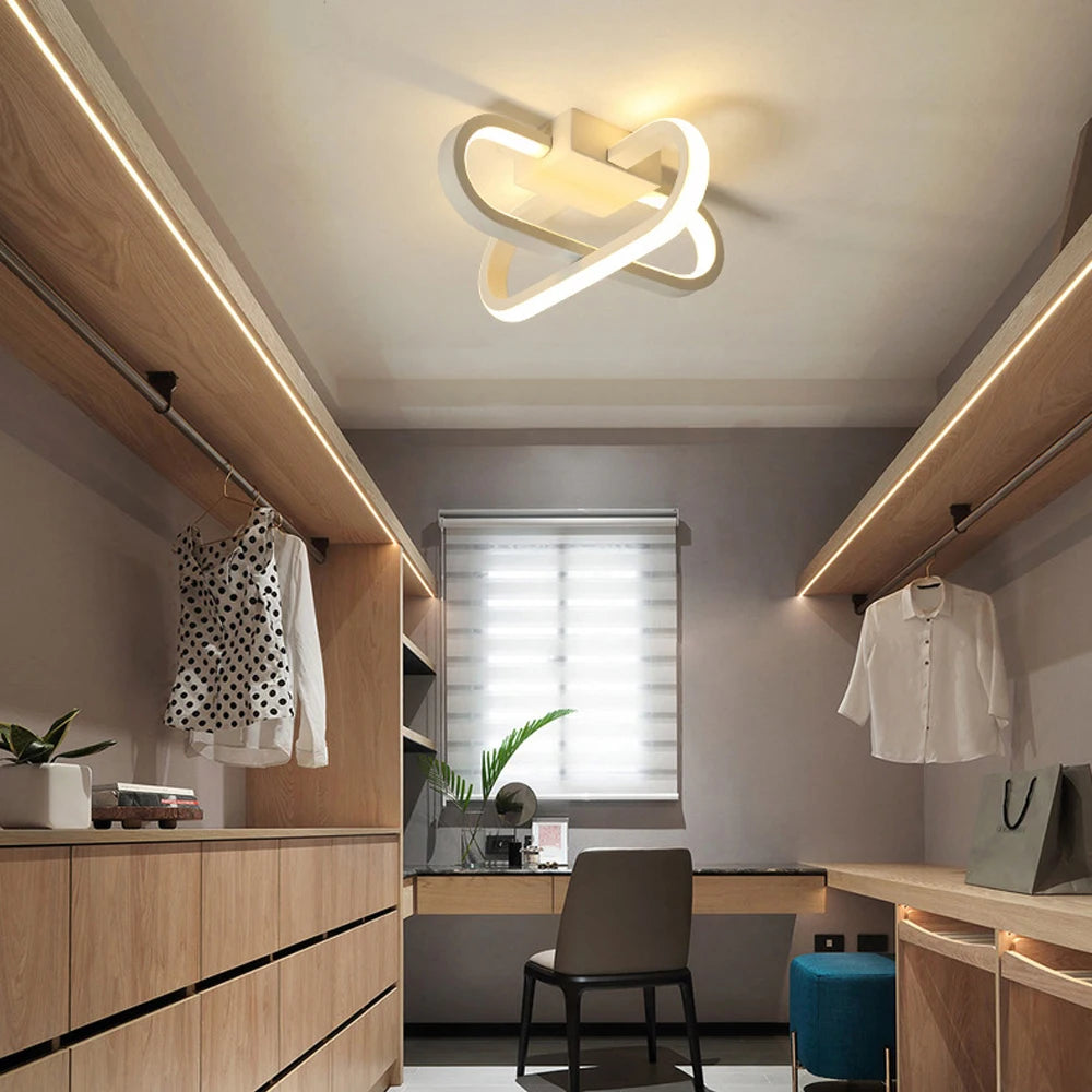 Suspension LED moderne chaud/froid décoration éclairage - vue 3 sur 12