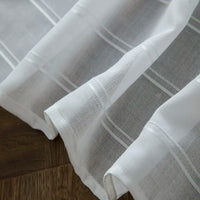 Rideau rayé style européen translucide pour salon chambre
