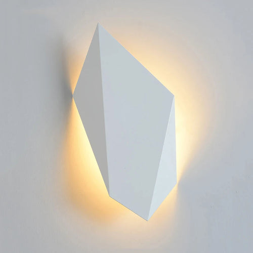 applique murale led nordique imitation pierre de bois pour hôtel - vue 3 sur 8