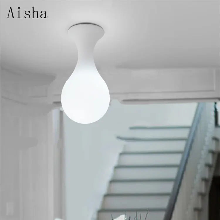 plafonnier créatif en forme de goutte de pluie design moderne - vue 3 sur 7
